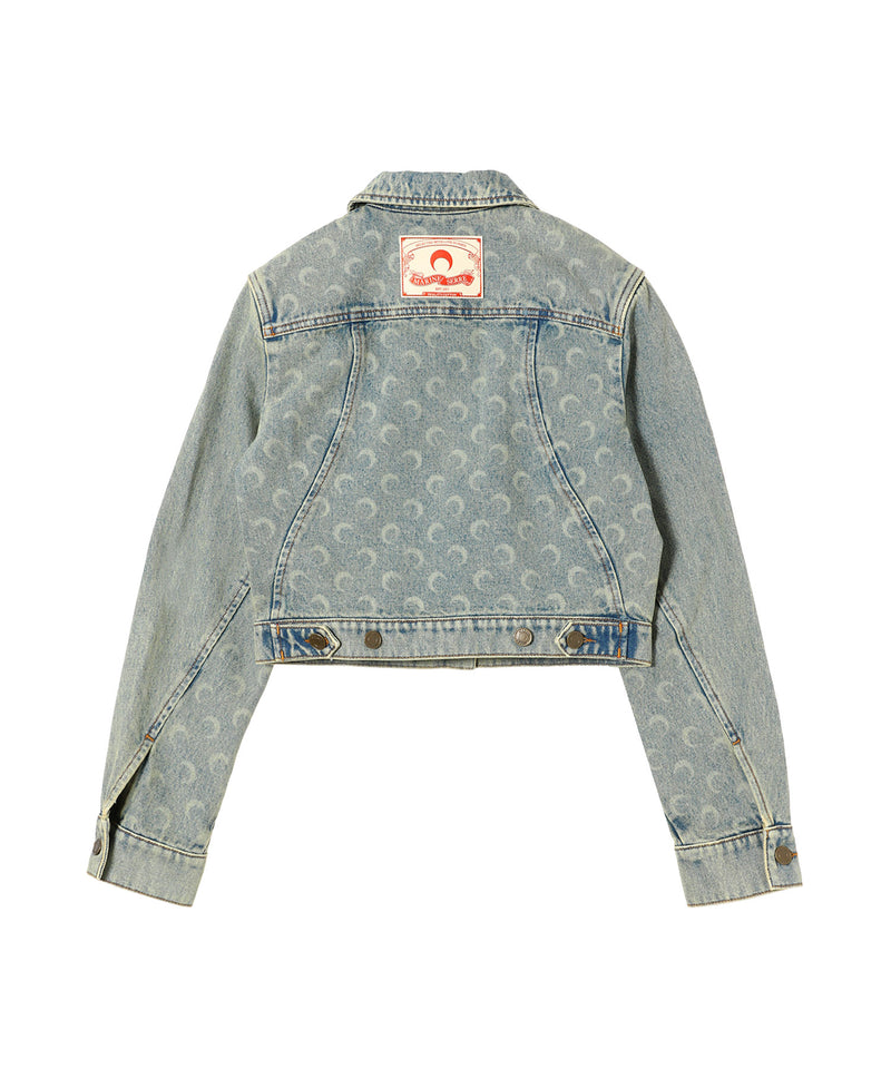 Moon Laser Denim Boxy Suit Jacket-Marine Serre-Forget-me-nots Online Store