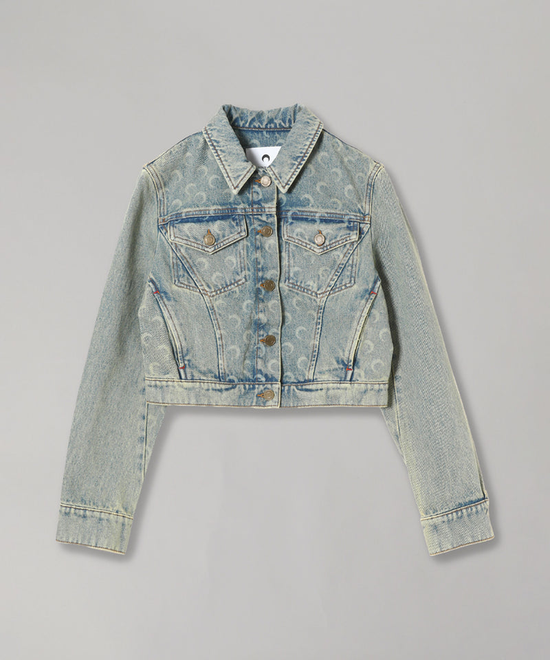 Moon Laser Denim Boxy Suit Jacket-Marine Serre-Forget-me-nots Online Store