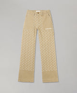 Moon Jacquard Twill Workwear Pants-Marine Serre-Forget-me-nots Online Store