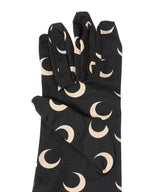 Moon Printed Jersey Wrist Lenght Gloves-Marine Serre-Forget-me-nots Online Store