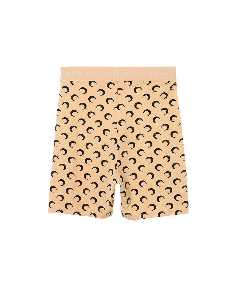 Recycled Moon Jersey Mini Shorts-Marine Serre-Forget-me-nots Online Store