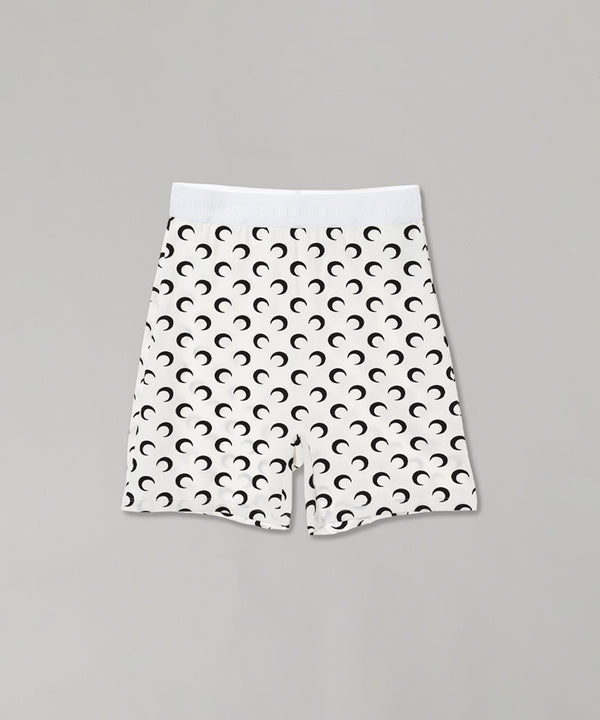 Moon Printed Jersey Mini Shorts-Marine Serre-Forget-me-nots Online Store