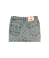 Moon Laser Denim Mini Skirt-Marine Serre-Forget-me-nots Online Store