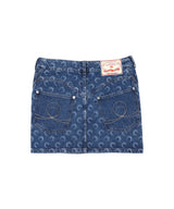 Deadstock Denim Mini Skirt-Marine Serre-Forget-me-nots Online Store