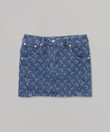 Deadstock Denim Mini Skirt-Marine Serre-Forget-me-nots Online Store