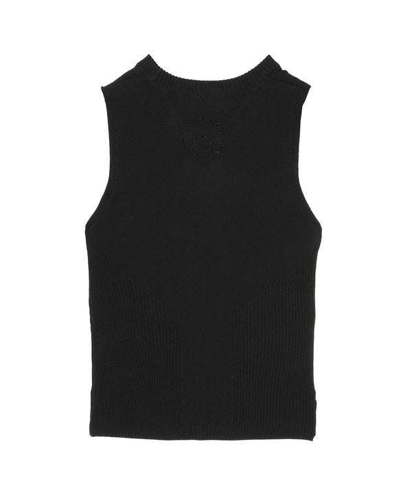 Knit Rib Sleeveless Pullover-Marine Serre-Forget-me-nots Online Store