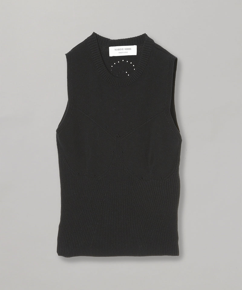 Knit Rib Sleeveless Pullover