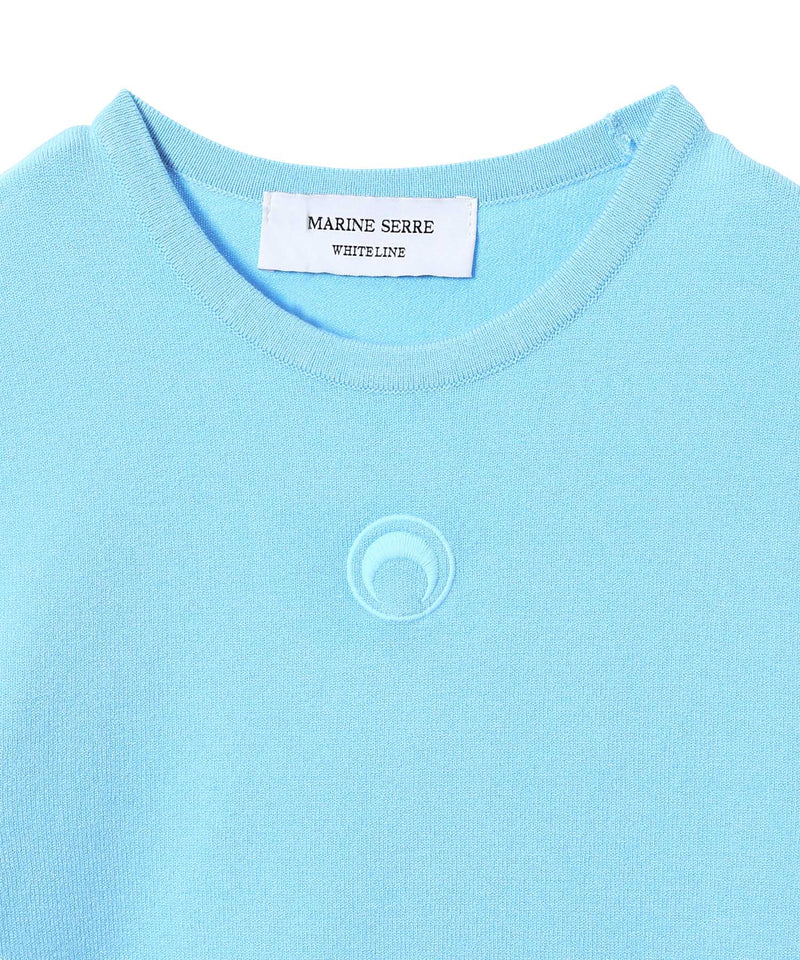 Moon Logo Knit Fitted Sweater-Marine Serre-Forget-me-nots Online Store