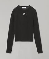 Moon Logo Knit Fitted Sweater-Marine Serre-Forget-me-nots Online Store