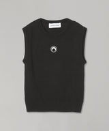 Moon Logo Knit Vest-Marine Serre-Forget-me-nots Online Store