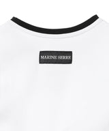 Moon Logo Ribbed Jersey Cropped Top-Marine Serre-Forget-me-nots Online Store