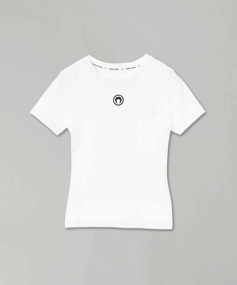 Moon Logo Jersey Baby Fit T-Shirt-Marine Serre-Forget-me-nots Online Store