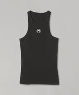 Moon Logo Ribbed Jersey Tank Top-Marine Serre-Forget-me-nots Online Store