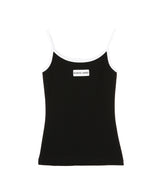 Moon Logo Ribbed Jersey Tank Top-Marine Serre-Forget-me-nots Online Store