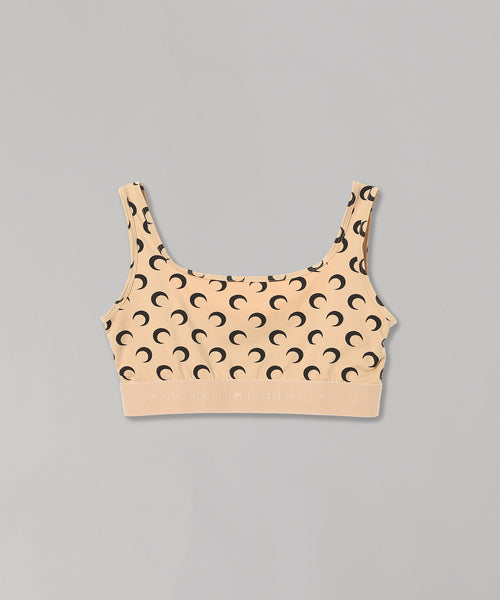 Recycled Moon Jersey Sport Bra-Marine Serre-Forget-me-nots Online Store