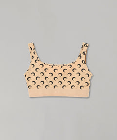 Moon Printed Jersey Sport Bra-Marine Serre-Forget-me-nots Online Store