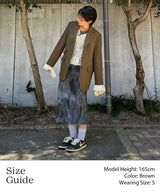 Wool Blazer Jacket-Forget-me-nots-Forget-me-nots Online Store