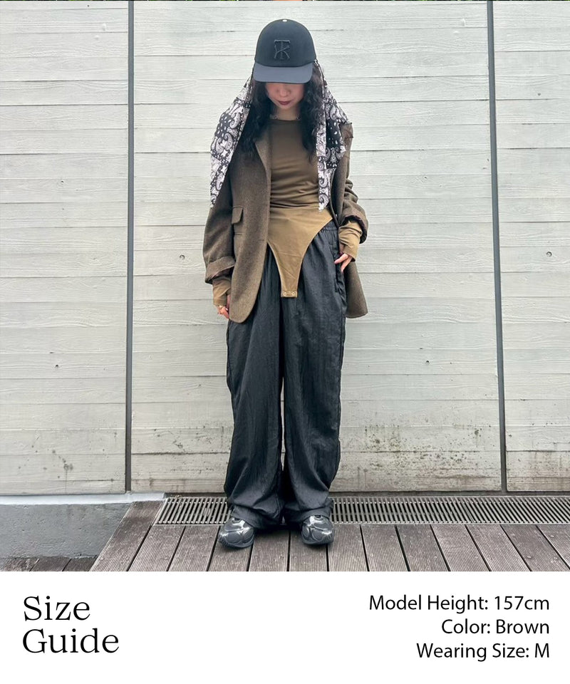 Wool Blazer Jacket-Forget-me-nots-Forget-me-nots Online Store