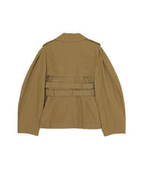 Workwear Canvas Short Peplum Jacket