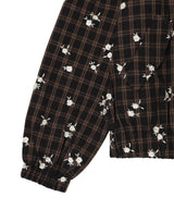 Yarn Dyed Check Flower Bomber