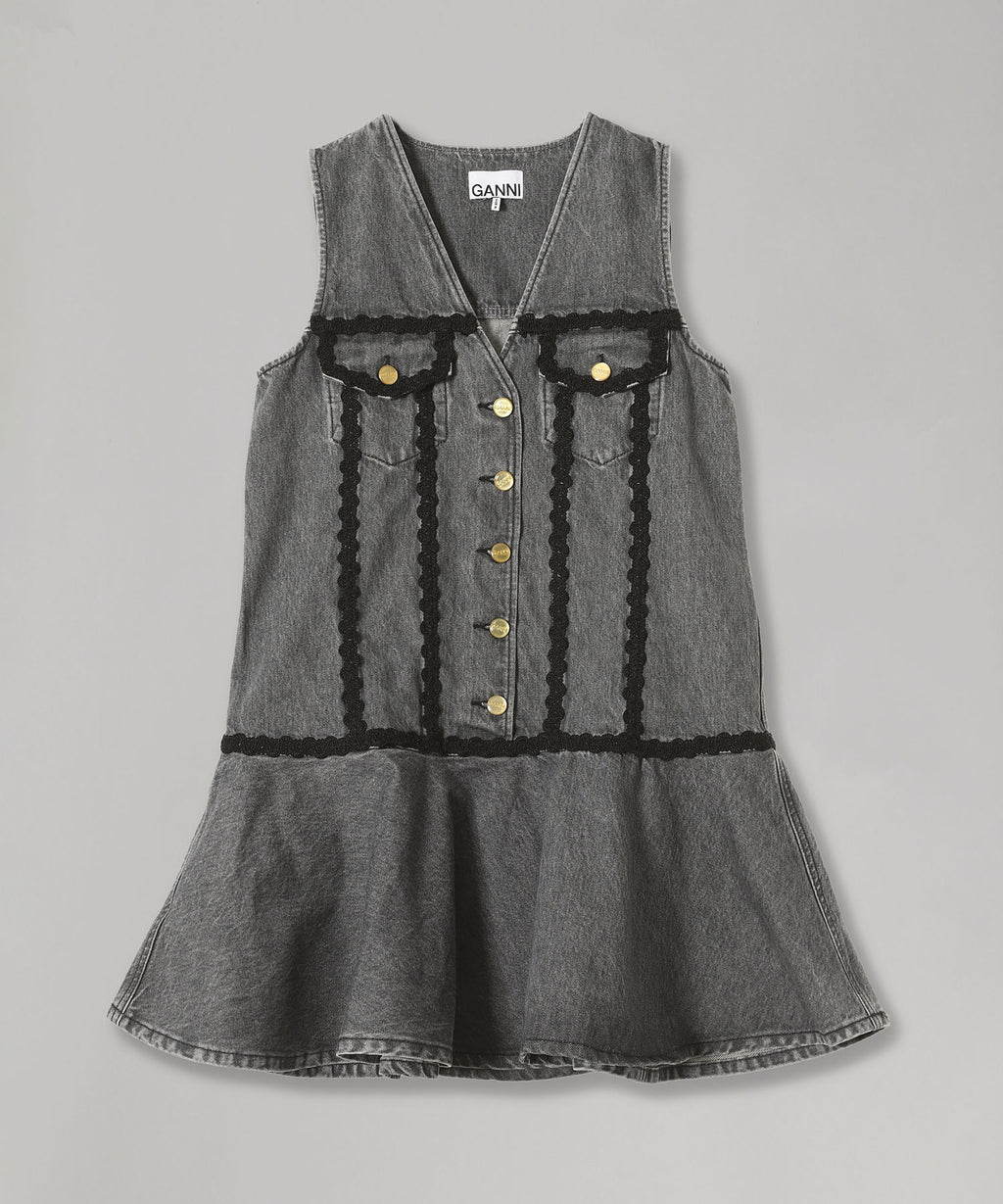 Rigid Denim Mini Dress｜ガニー(GANNI)｜Forget-me-nots Online Store