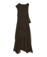 Marl Mesh Draped Knot Detailin