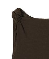 Marl Mesh Draped Knot Detailin