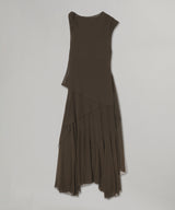Marl Mesh Draped Knot Detailin