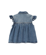 Light Weight Denim Top-GANNI-Forget-me-nots Online Store