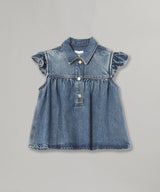 Light Weight Denim Top-GANNI-Forget-me-nots Online Store