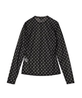 Printed Sheer Jersey Longsleeve-GANNI-Forget-me-nots Online Store