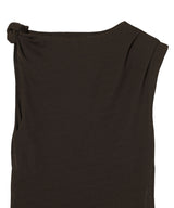 Marl Mesh Tie Knot Tank Top-GANNI-Forget-me-nots Online Store