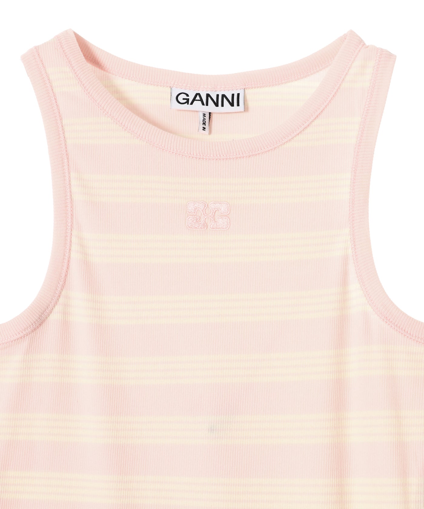 Soft Cotton Rib Tank Top｜ガニー(GANNI)｜Forget-me-nots Online Store