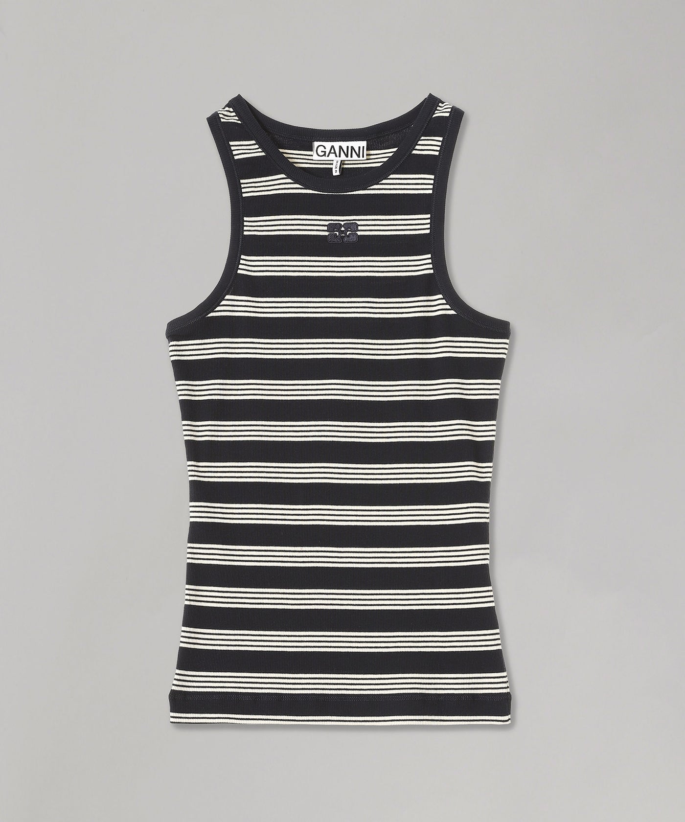 Soft Cotton Rib Tank Top｜ガニー(GANNI)｜Forget-me-nots Online Store