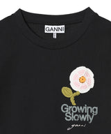Basic Cotton Jersey Baby Fit Crochet Patch-GANNI-Forget-me-nots Online Store