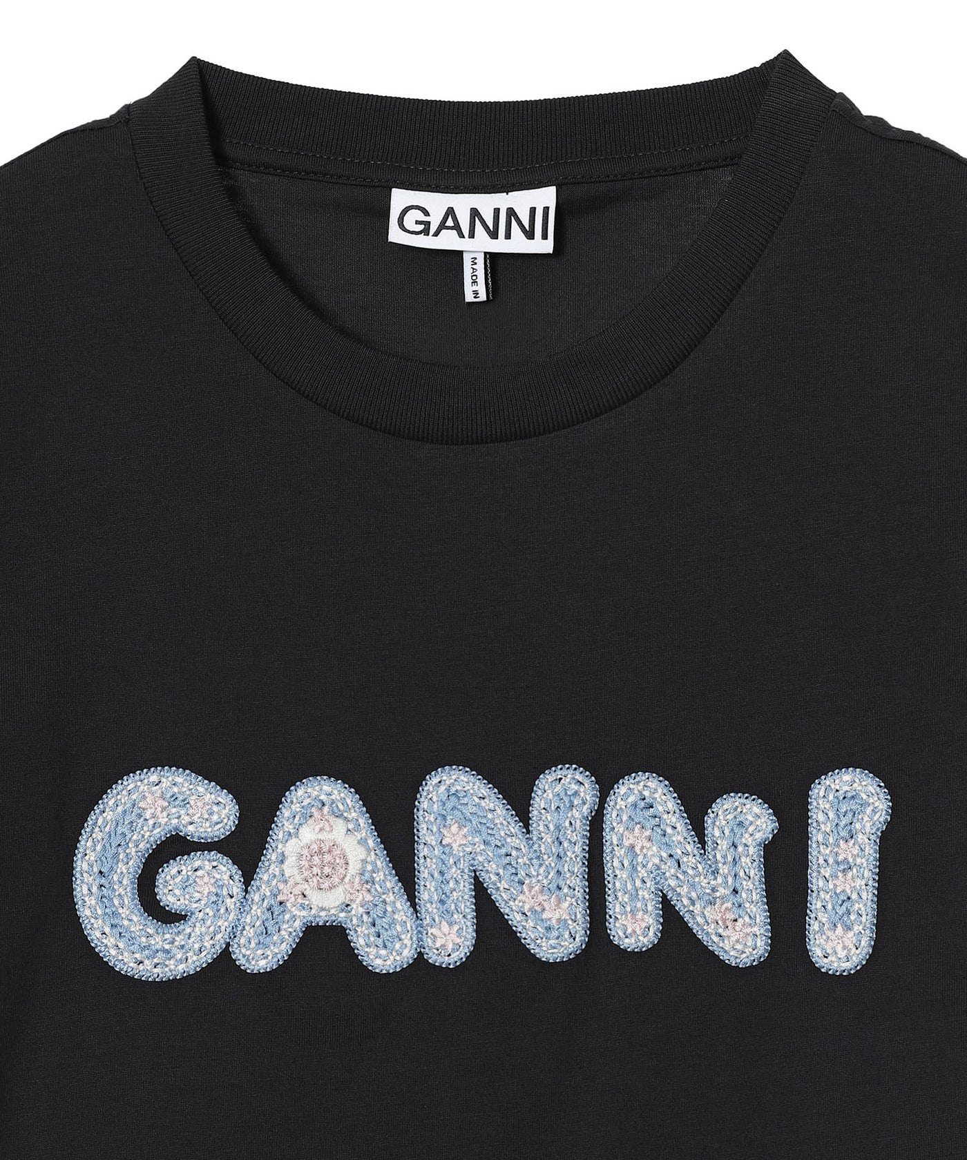 Basic Cotton Jersey Baby Fit Ganni｜ガニー(GANNI)｜Forget-me-nots