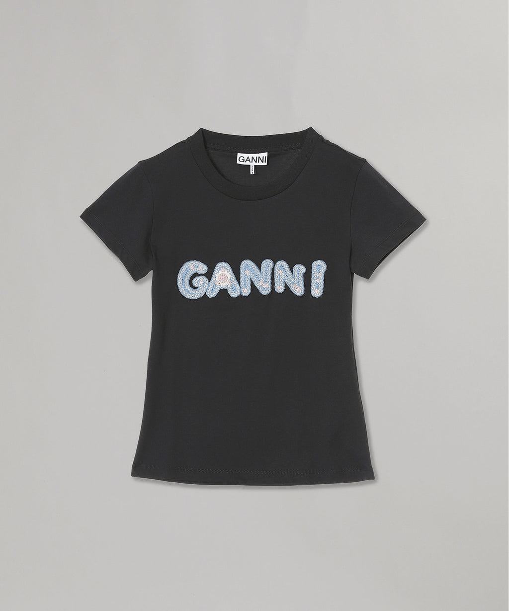 Basic Cotton Jersey Baby Fit Ganni｜ガニー(GANNI)｜Forget-me-nots