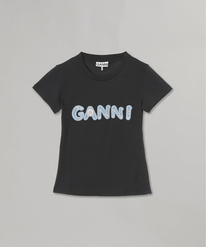 Basic Cotton Jersey Baby Fit Ganni｜ガニー(GANNI)｜Forget-me-nots