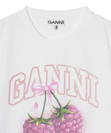 Baby Fit T-Shirt Raspberry-GANNI-Forget-me-nots Online Store
