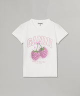 Baby Fit T-Shirt Raspberry-GANNI-Forget-me-nots Online Store
