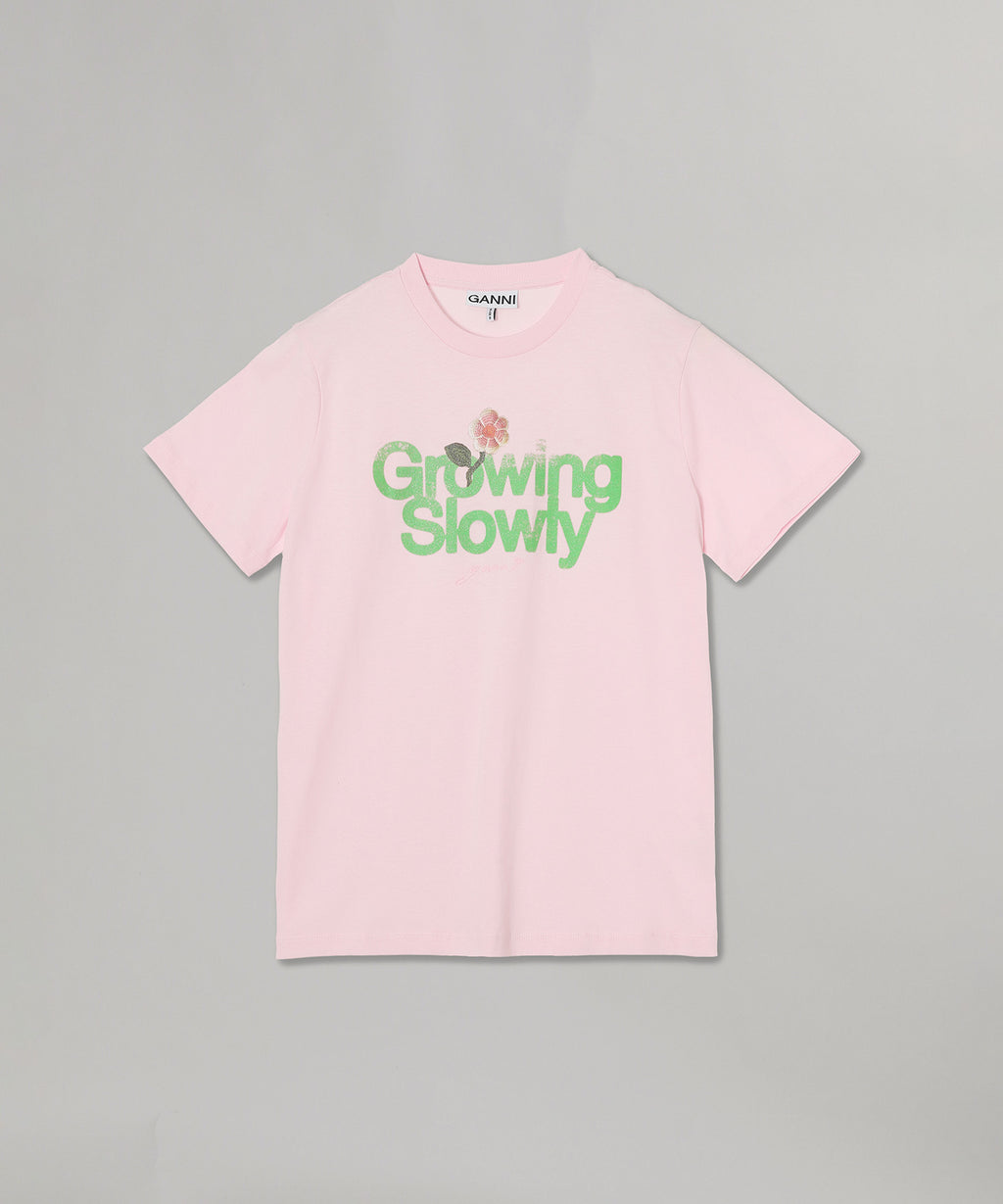 Basic Cotton Jersey Growing Slowly｜ガニー(GANNI)｜Forget-me-nots
