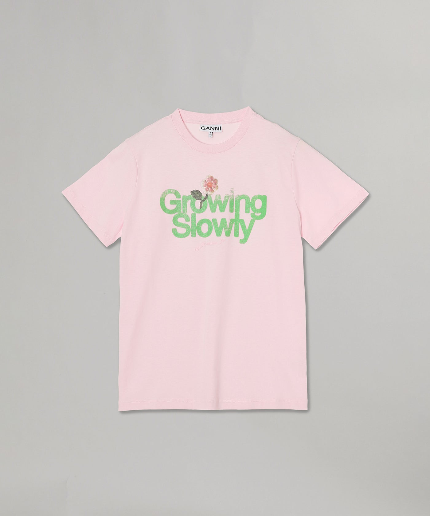 Basic Cotton Jersey Growing Slowly｜ガニー(GANNI)｜Forget-me-nots