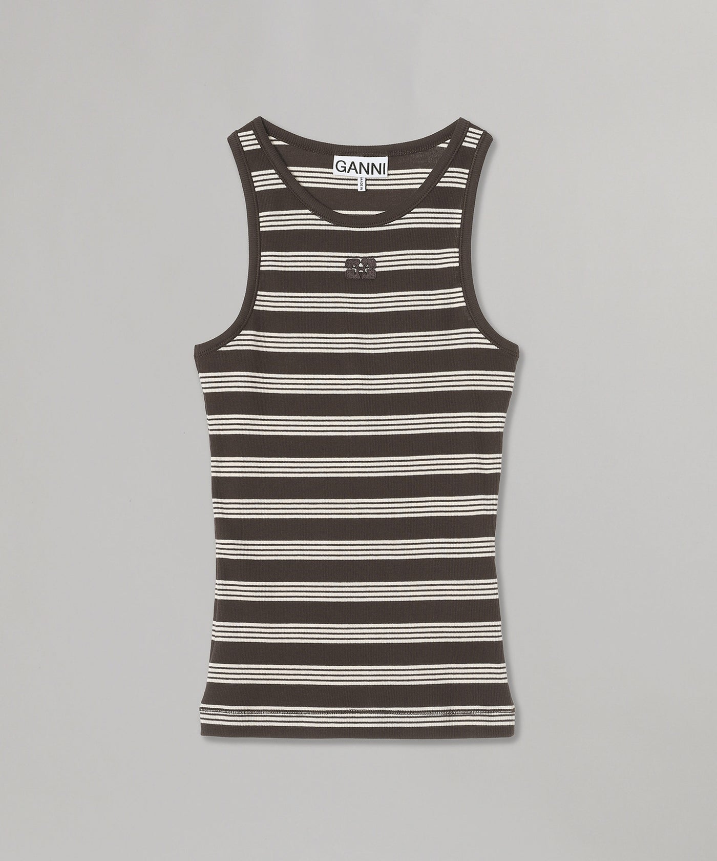 GANNI タンクトップ Leopard Rib Tank Top | GANNI US