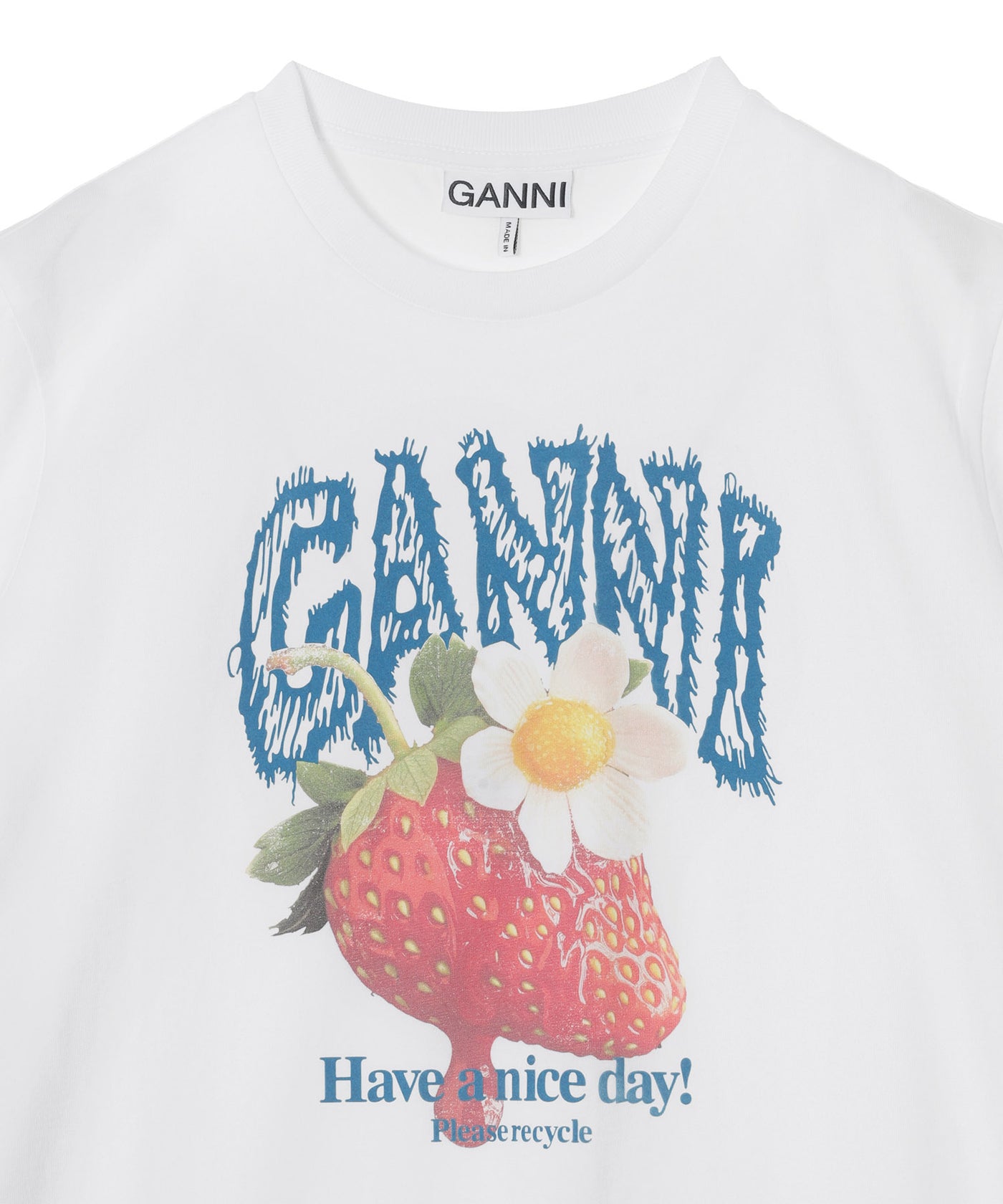 Basic Cotton Jersey Strawberry｜ガニー(GANNI)｜Forget-me-nots