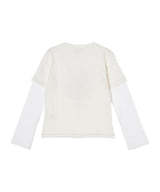 Heavy Stretch Cotton Layered Baby Fit Tee-GANNI-Forget-me-nots Online Store