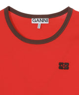 Soft Cotton Rib Tee-GANNI-Forget-me-nots Online Store