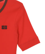 Soft Cotton Rib Tee-GANNI-Forget-me-nots Online Store