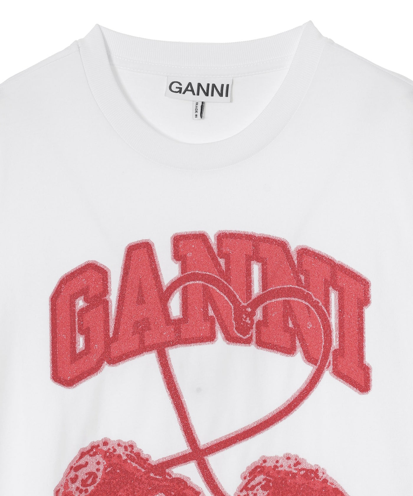 Basic Cotton Jersey Cherry With Caviar｜ガニー(GANNI)｜Forget-me