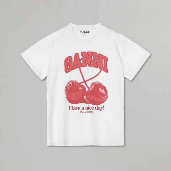 Basic Cotton Jersey Cherry With Caviar｜ガニー(GANNI)｜Forget-me