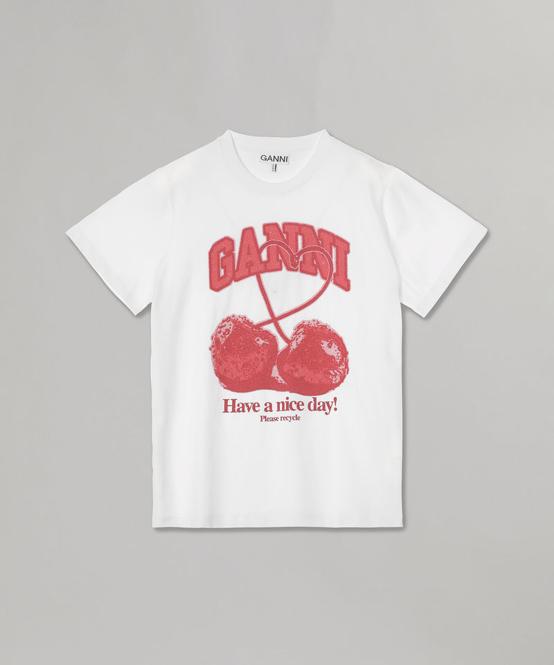 Basic Cotton Jersey Cherry With Caviar｜ガニー(GANNI)｜Forget-me